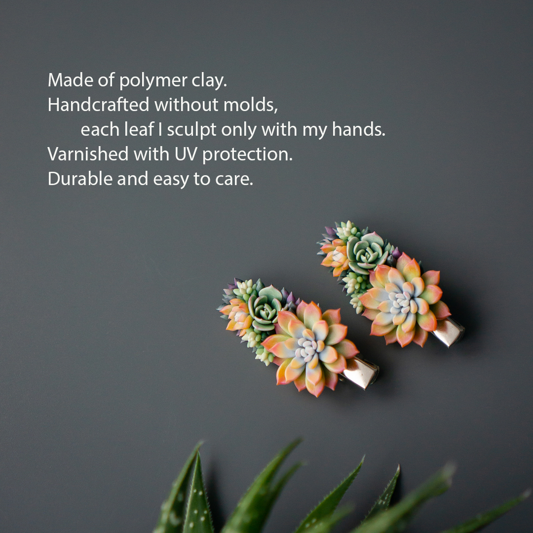 2_orange_succulent_hair_clip