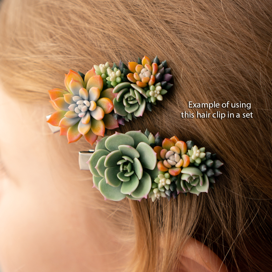 8_green_succulent_crocodile_hair_clip