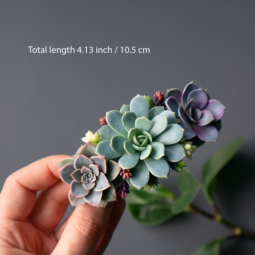 3_hair_barrette_with_polymer_clay_succulents_flybunnystudio
