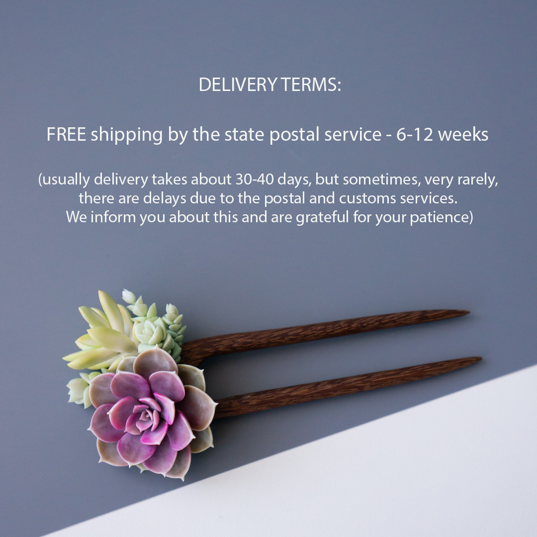 6_wooden_hairpin_with_polymer_clay_echeveria_perle_von_nurnberg_and_sedum_nussbaumerianum